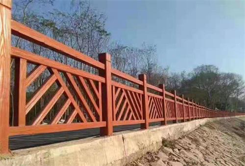 水泥仿木围栏